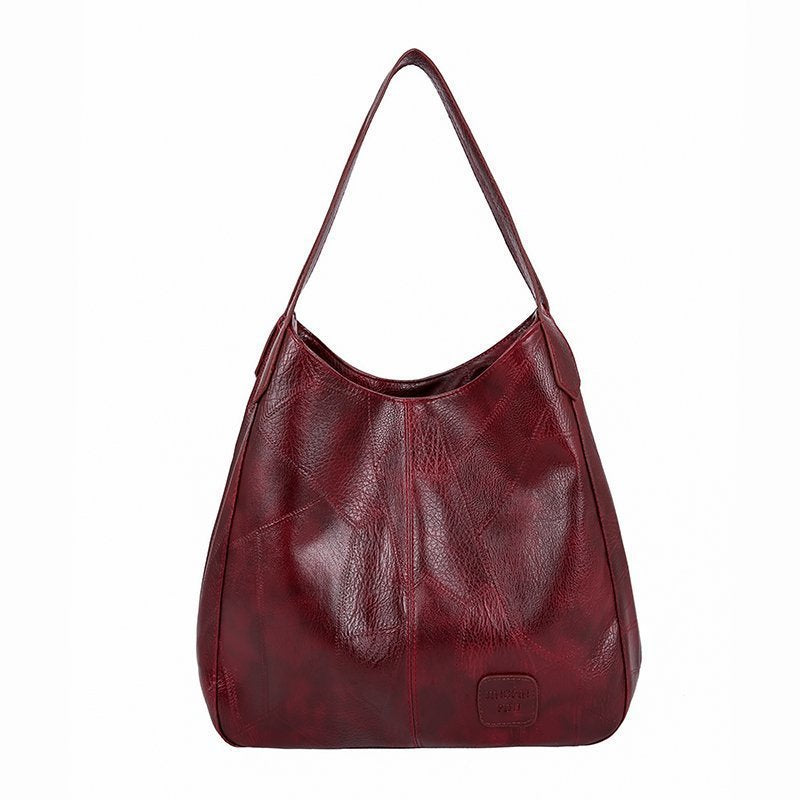 zd80-2024 Fashion retro soft leather shoulder bag ladies