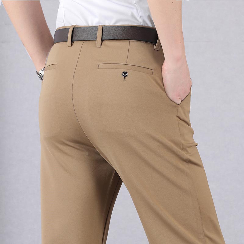 2025 Middle-aged and elderly casual spring thin trousers