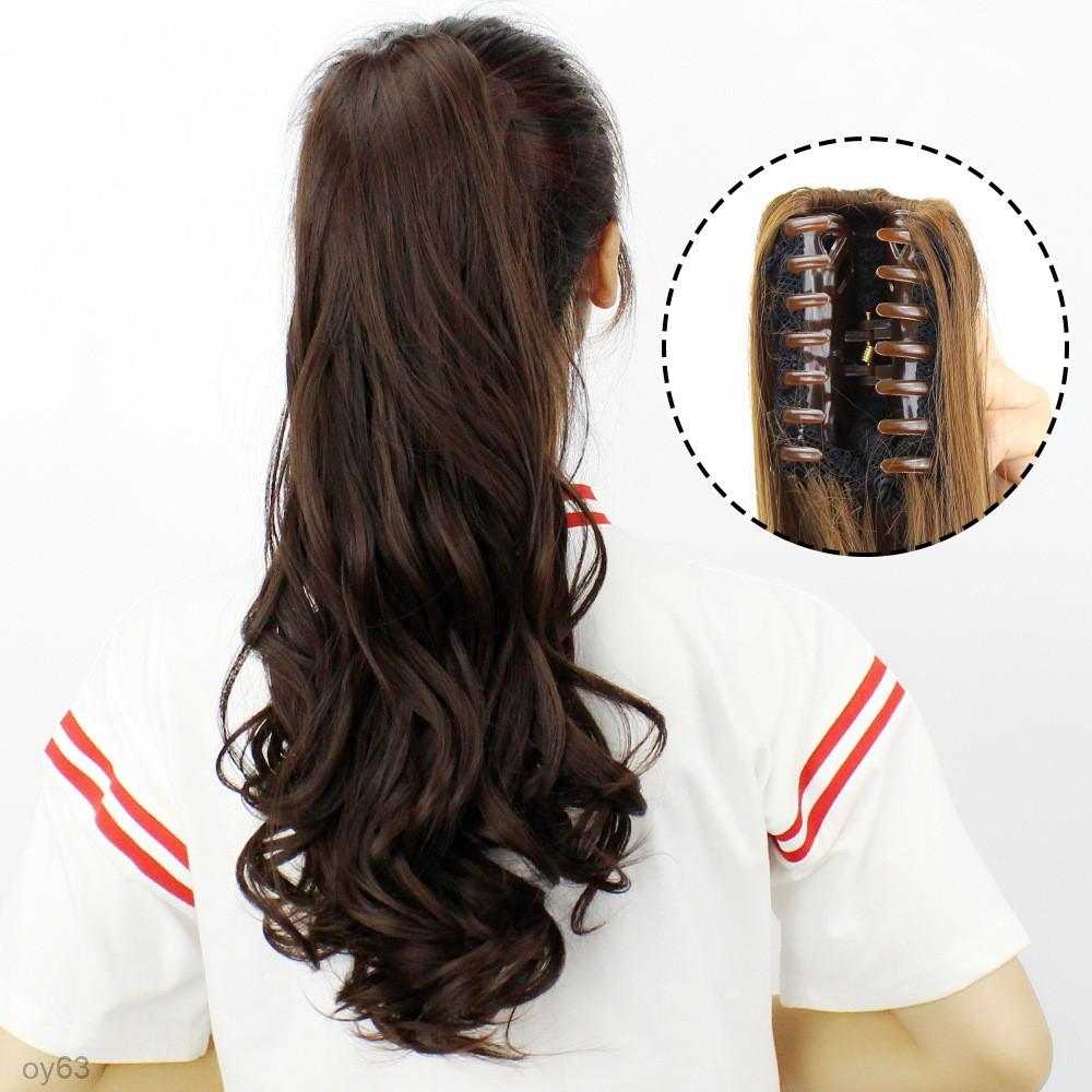 🎁 Free gift for the first 100 customers! 2025 Ponytail claw clip wig realistic invisible long curly hair big wavy ponytail
