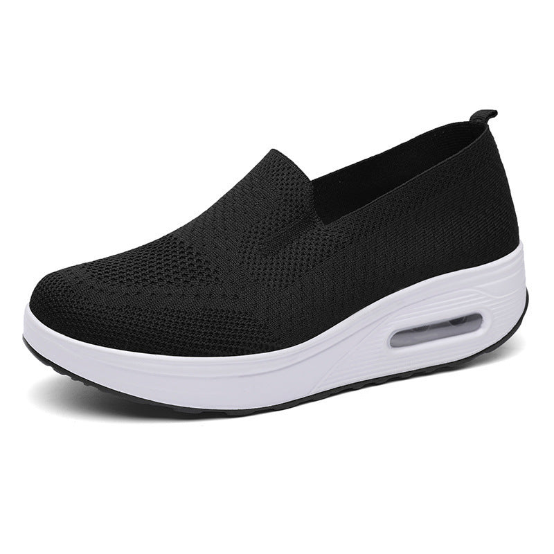 Breathable fly knit women's sports shoes