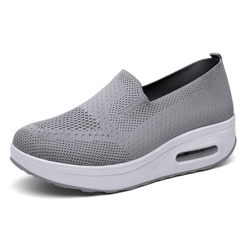 Breathable fly knit women's sports shoes