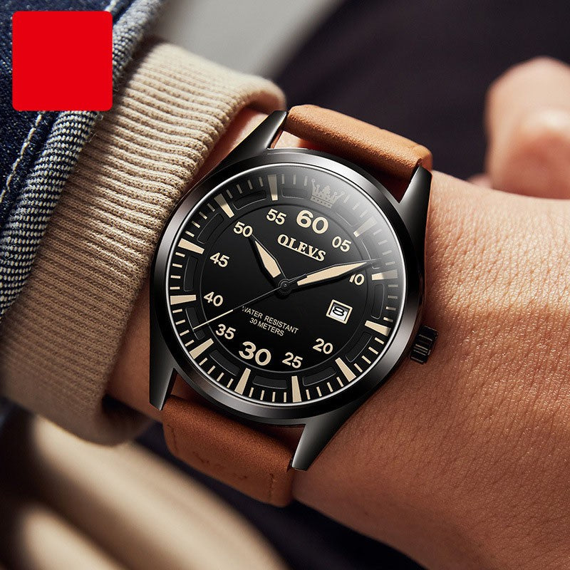 mss367-Simple fashion men's quartz watch