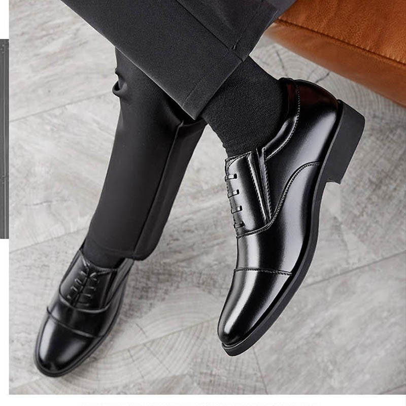 2025 Summer Patent Leather Business Formal Leather Shoes