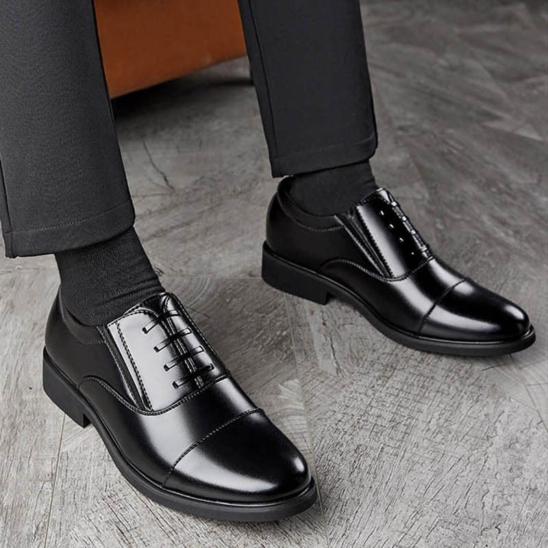 2025 Summer Patent Leather Business Formal Leather Shoes