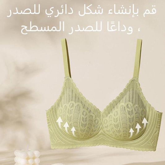 Women's push-up lace bra without wires