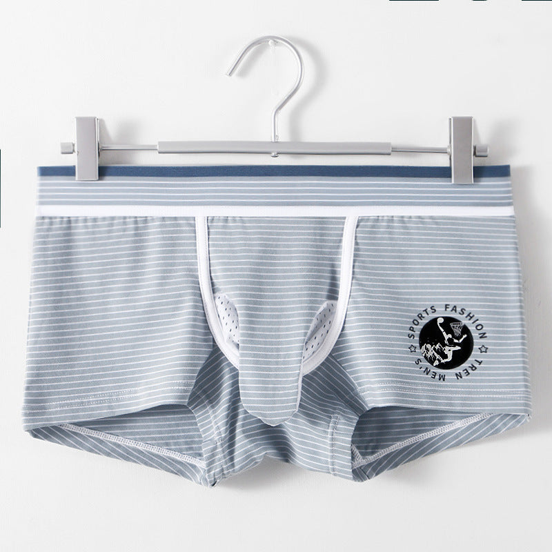 2025 Breathable Fashion Striped Men's Boxer Briefs