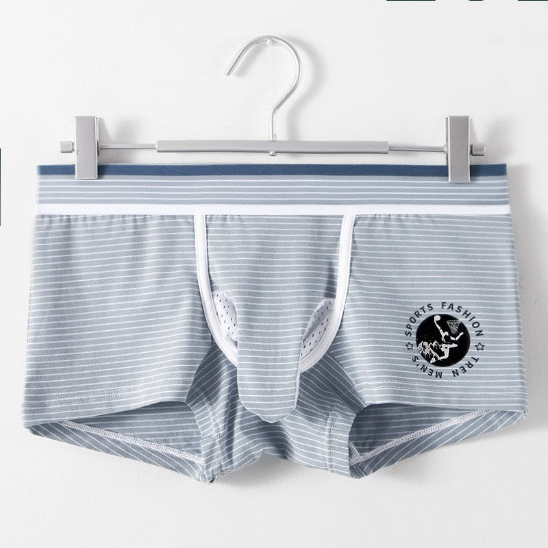 2025 Breathable Fashion Striped Men's Boxer Briefs
