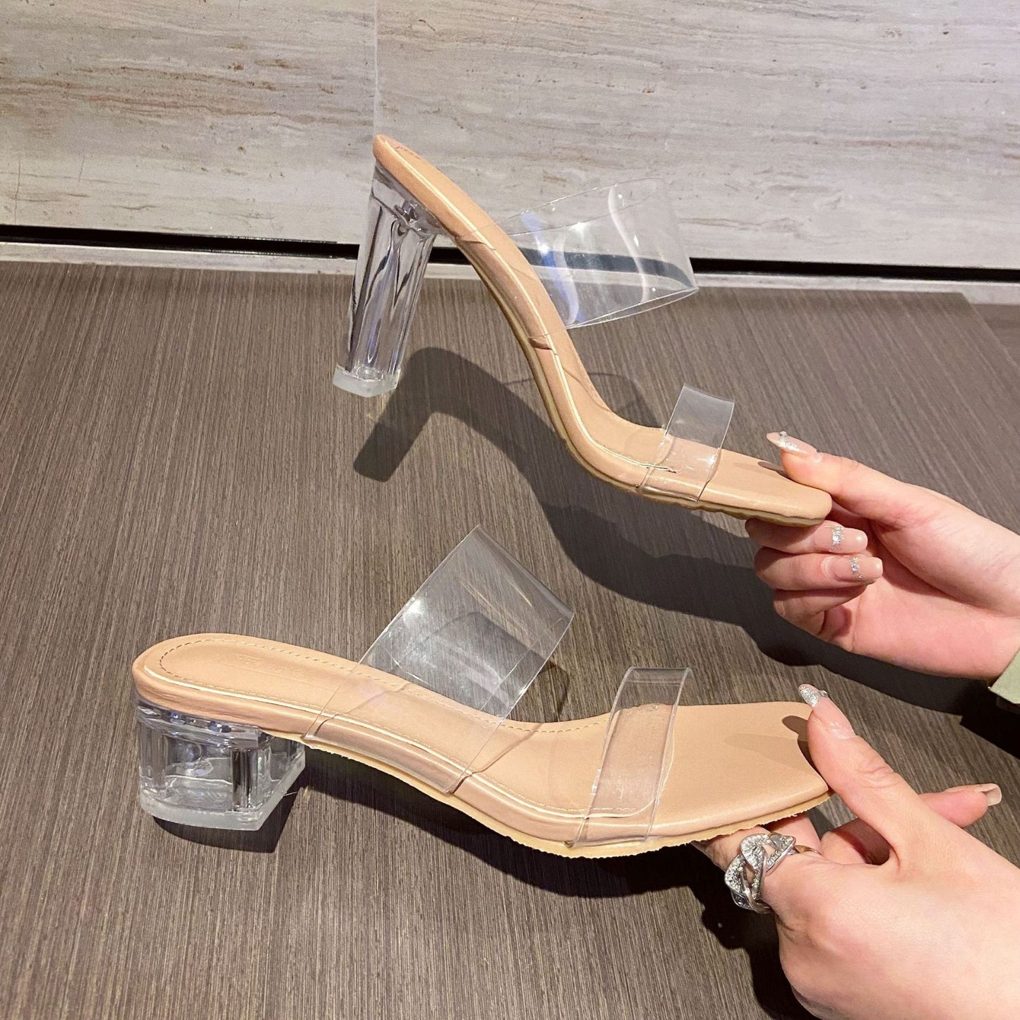 Fashion women's sandals high heels