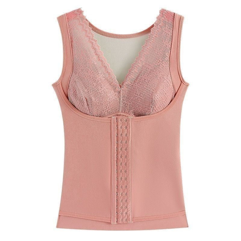 zp480-Plush and thickened women's bottoming vest underwear