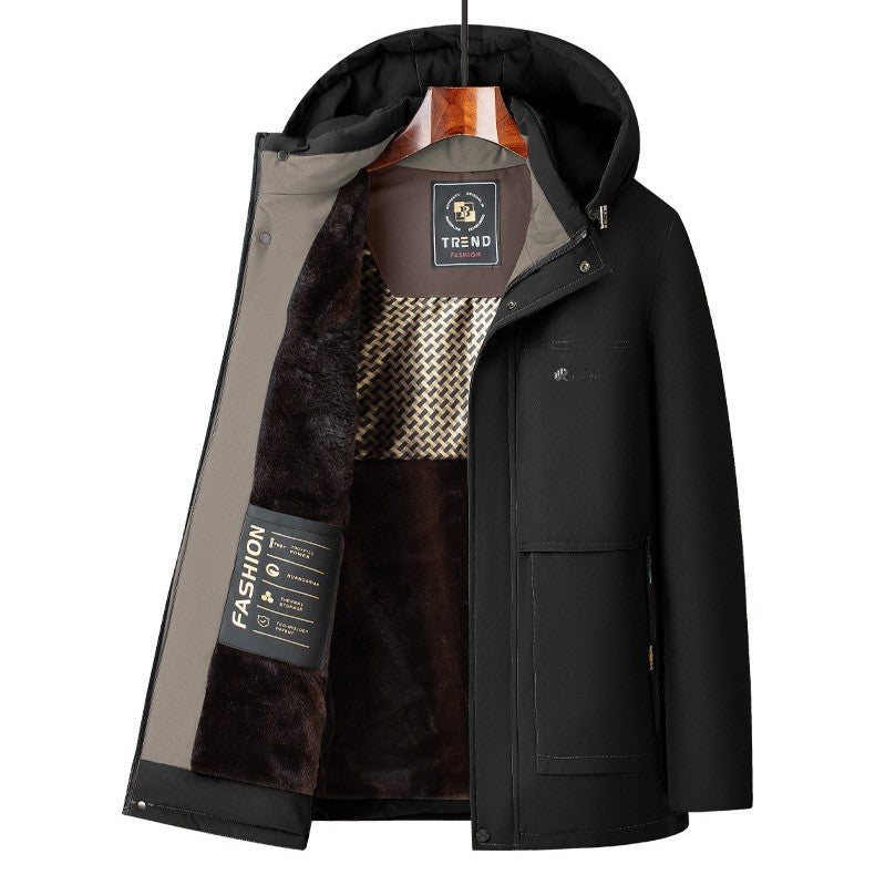 2025 Thickened and warm men's cotton jacket