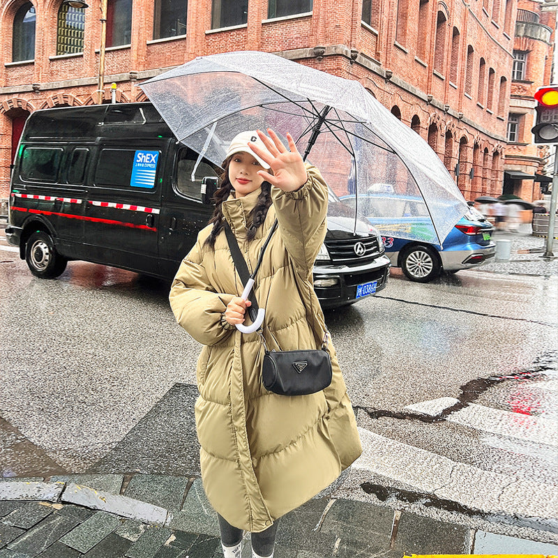 Women's winter thick stand collar cotton coat