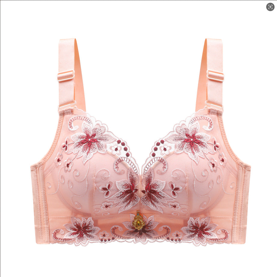 zp550-High-quality lace bra without steel ring