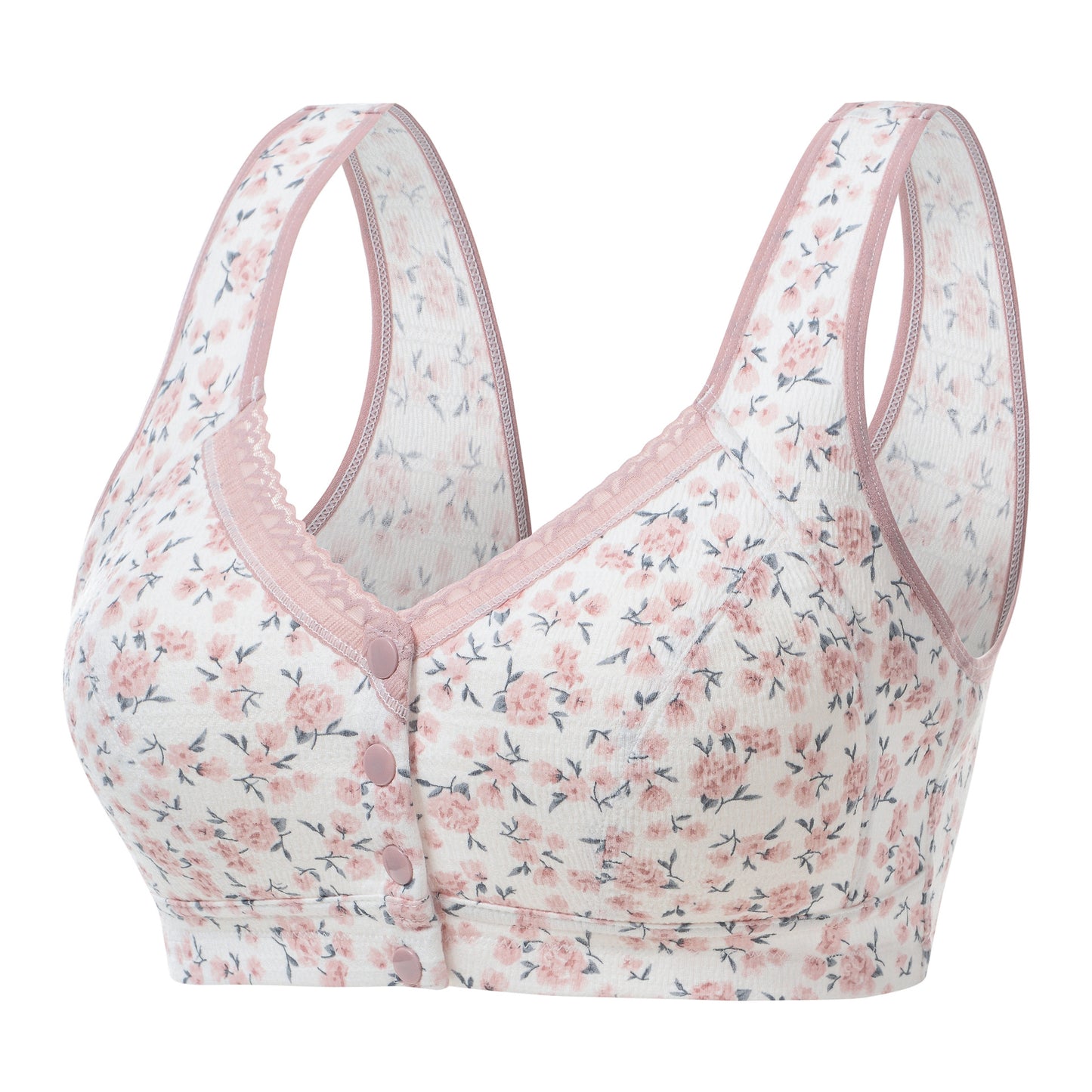 zp566-Front button vest bra for middle-aged and elderly people