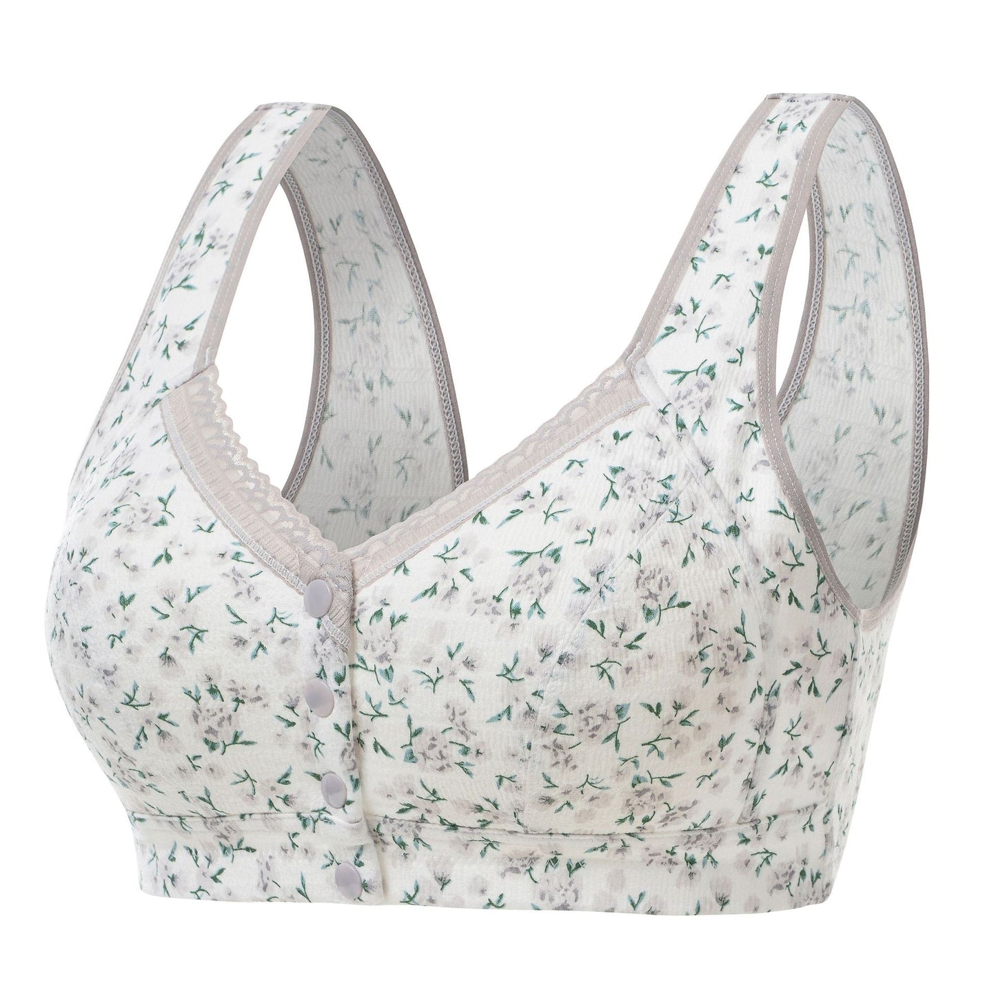 zp566-Front button vest bra for middle-aged and elderly people