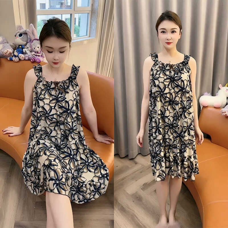 zp580-New loose age-reducing suspender nightdress