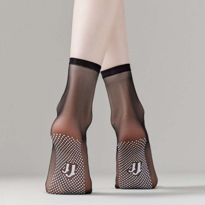 Women's summer anti-snagging ultra-thin glued stockings