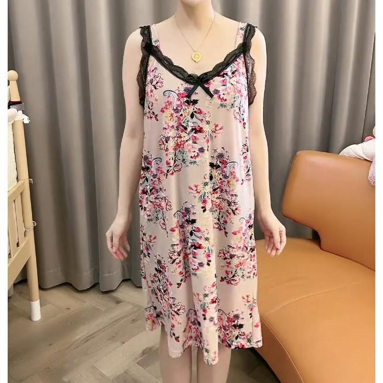 zp582-Ladies home loose suspender nightdress