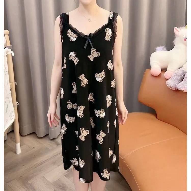 zp582-Ladies home loose suspender nightdress