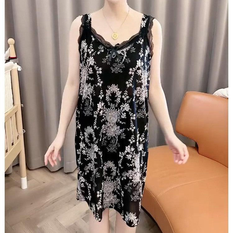 zp582-Ladies home loose suspender nightdress