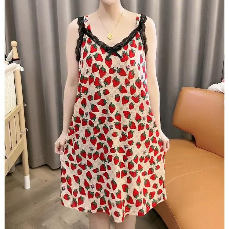 zp582-Ladies home loose suspender nightdress
