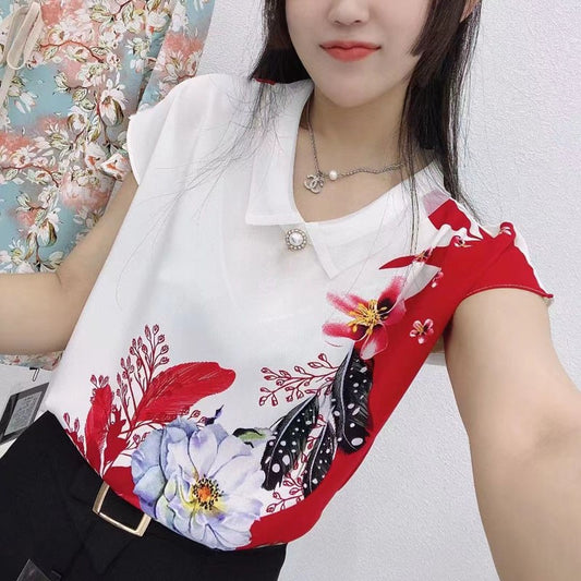 Women's summer design loose shirt