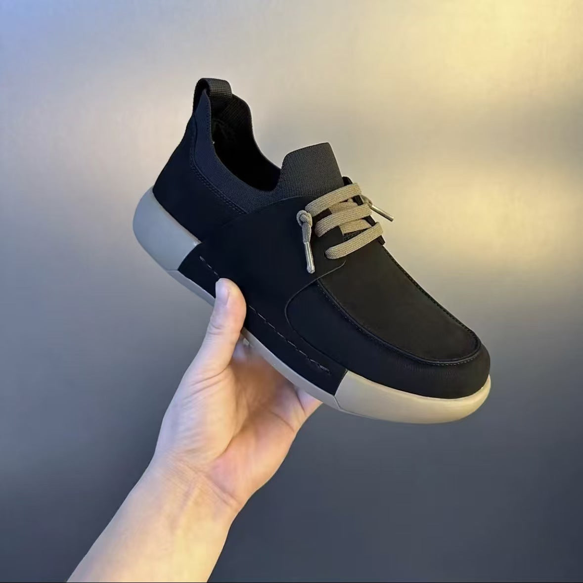 Men's lightweight breathable flat casual shoes