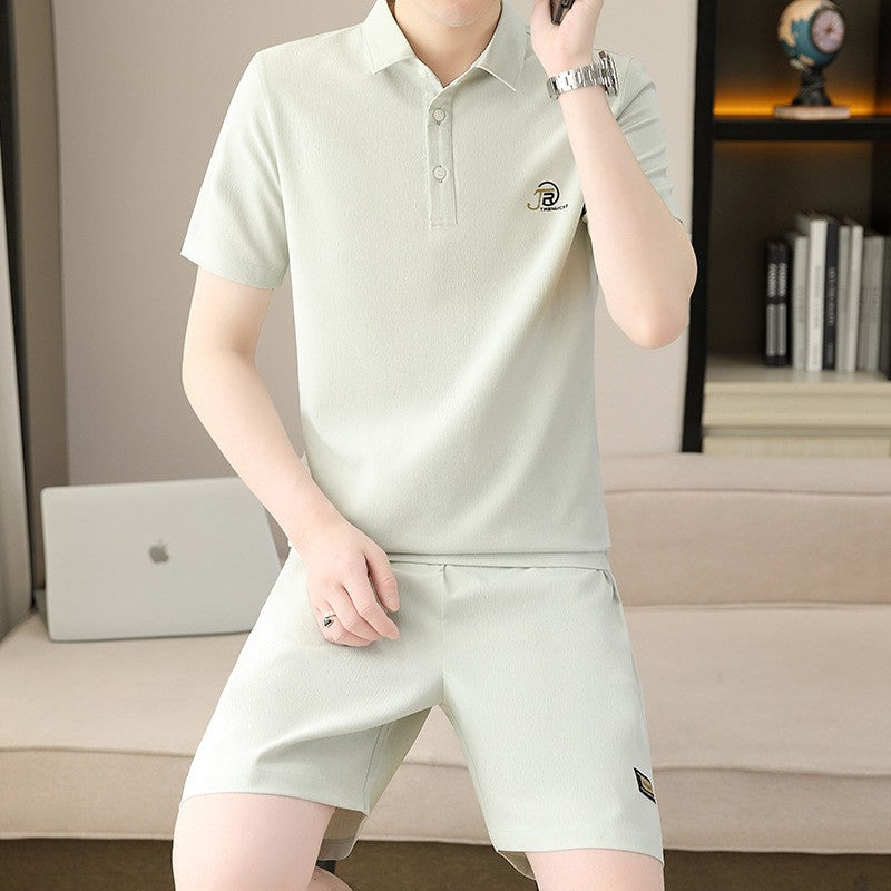 Men's summer fashionable all-match Korean style casual set