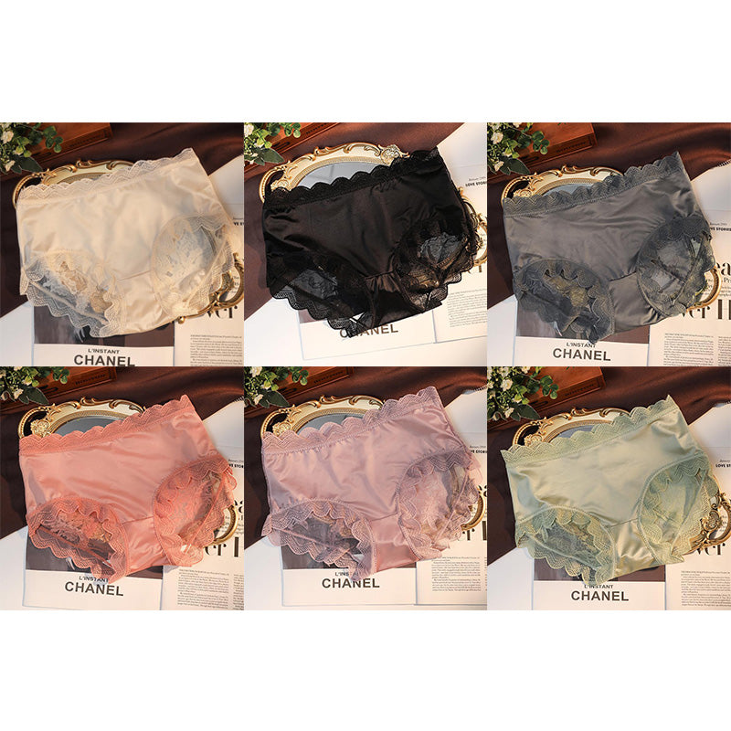 zp605-Seamless ice silk women's briefs