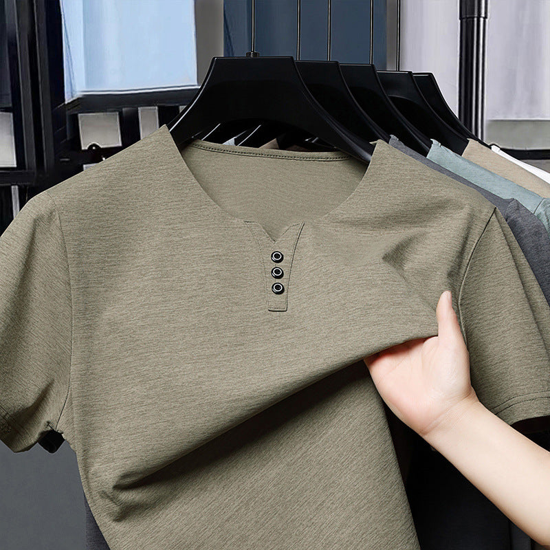Casual and comfortable men's short-sleeved T-shirt