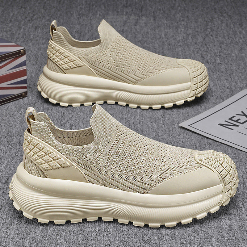 Casual breathable flying mesh men's shoes