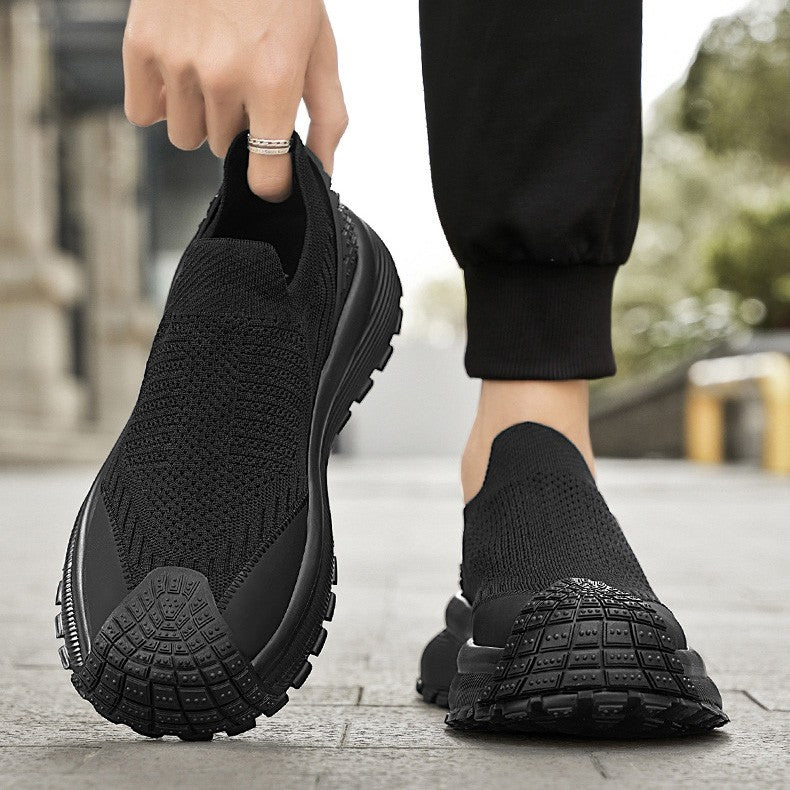 Casual breathable flying mesh men's shoes