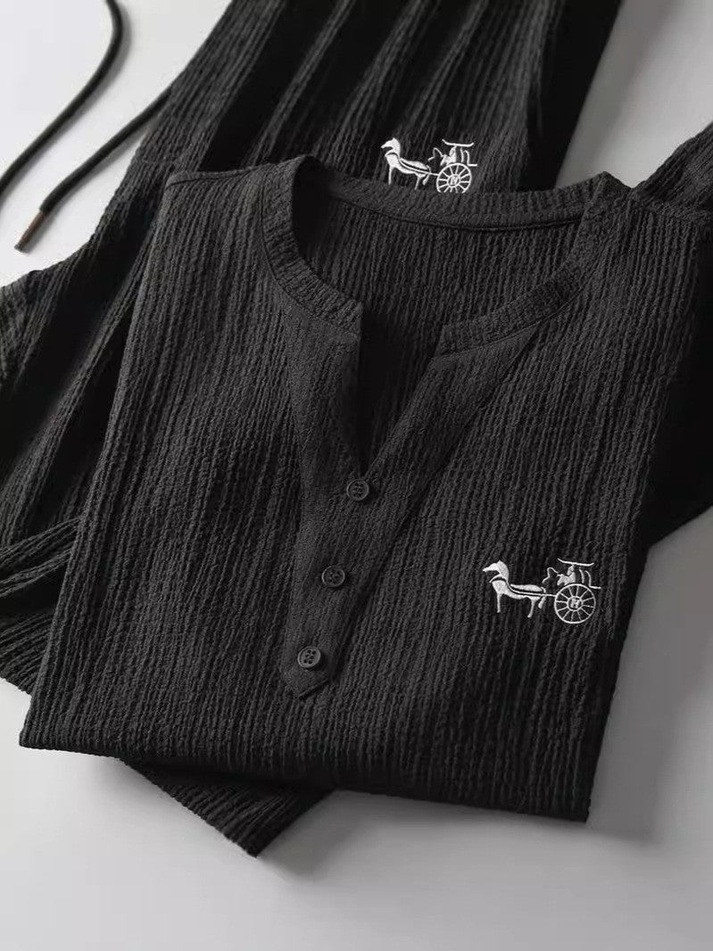 High quality ice silk linen men's suit