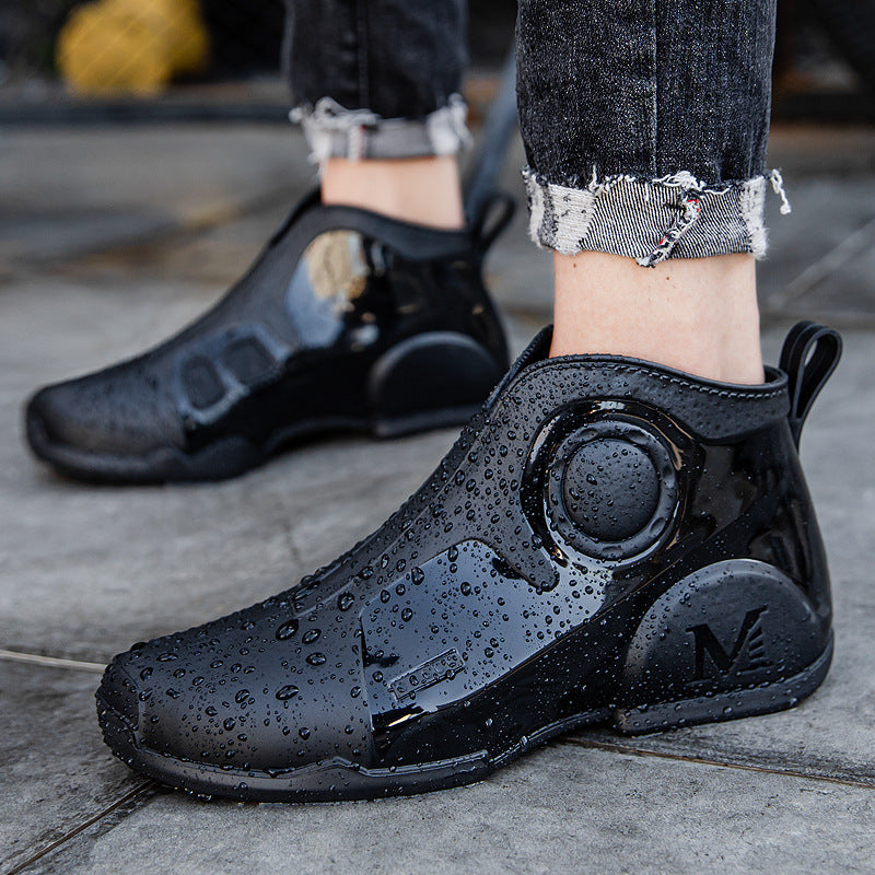 Men's summer waterproof and non-slip rain shoes