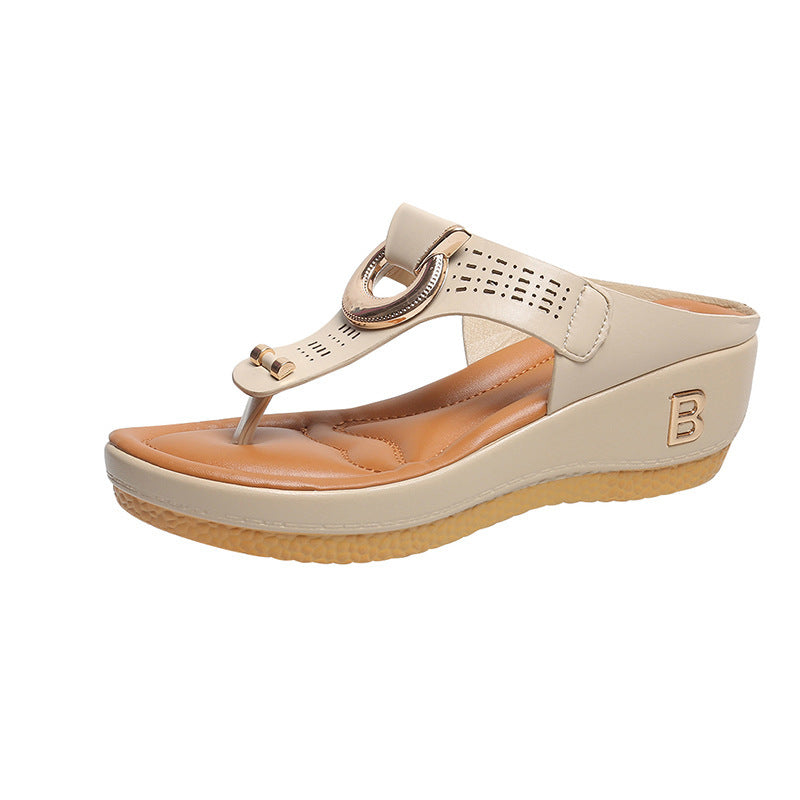 zp616-Women's summer large size wedge sandals