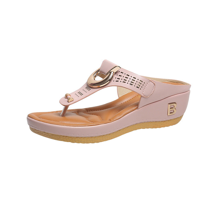 zp616-Women's summer large size wedge sandals