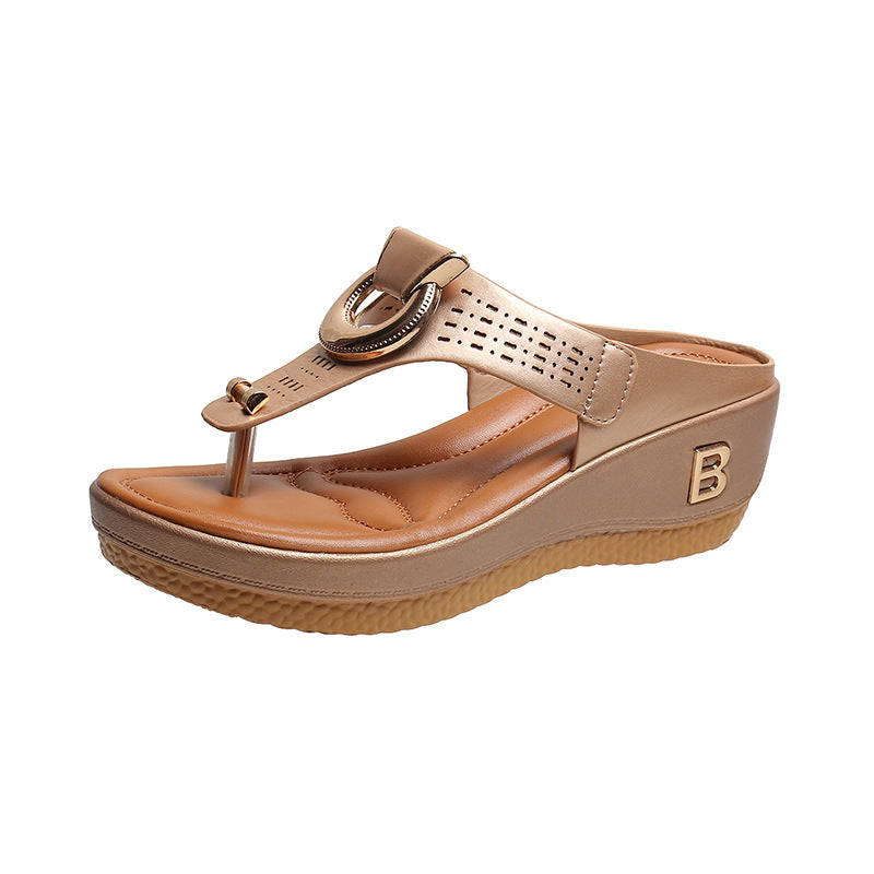 zp616-Women's summer large size wedge sandals
