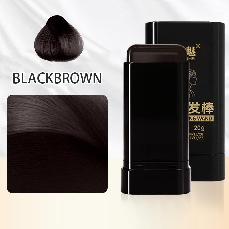Disposable hair dye sticks to cover gray hair and dye hair easily