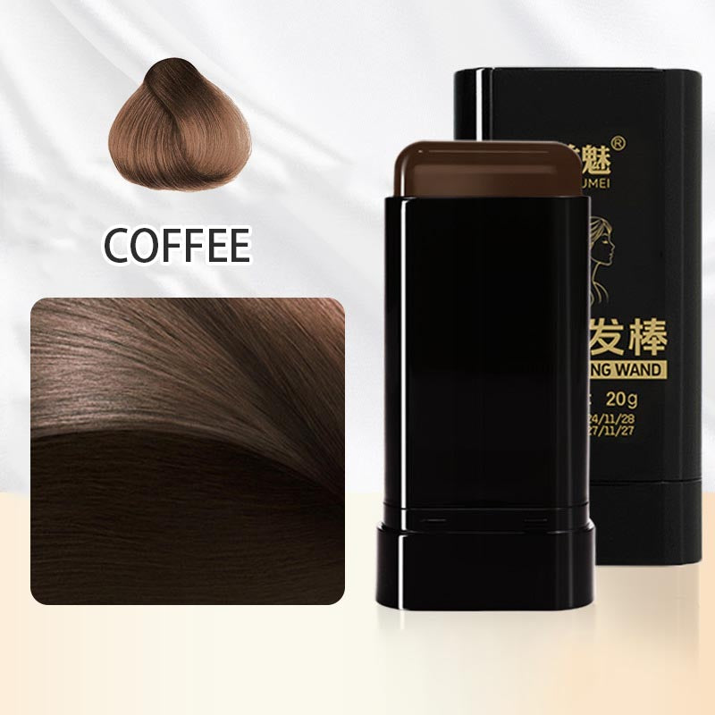 Disposable hair dye sticks to cover gray hair and dye hair easily