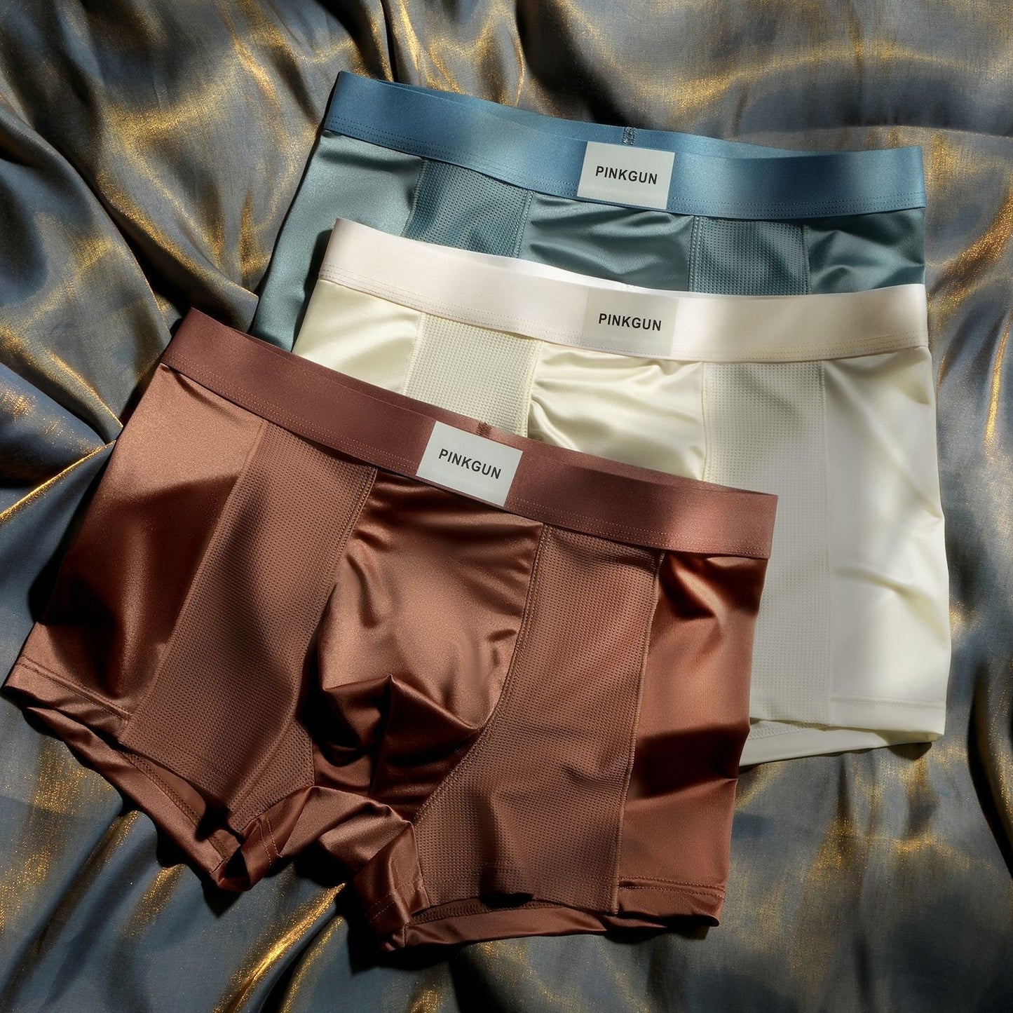 Men's antibacterial ice silk breathable underwear