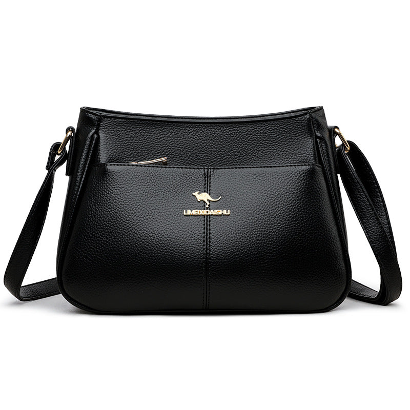 zp732-Women's simple large capacity shoulder messenger bag
