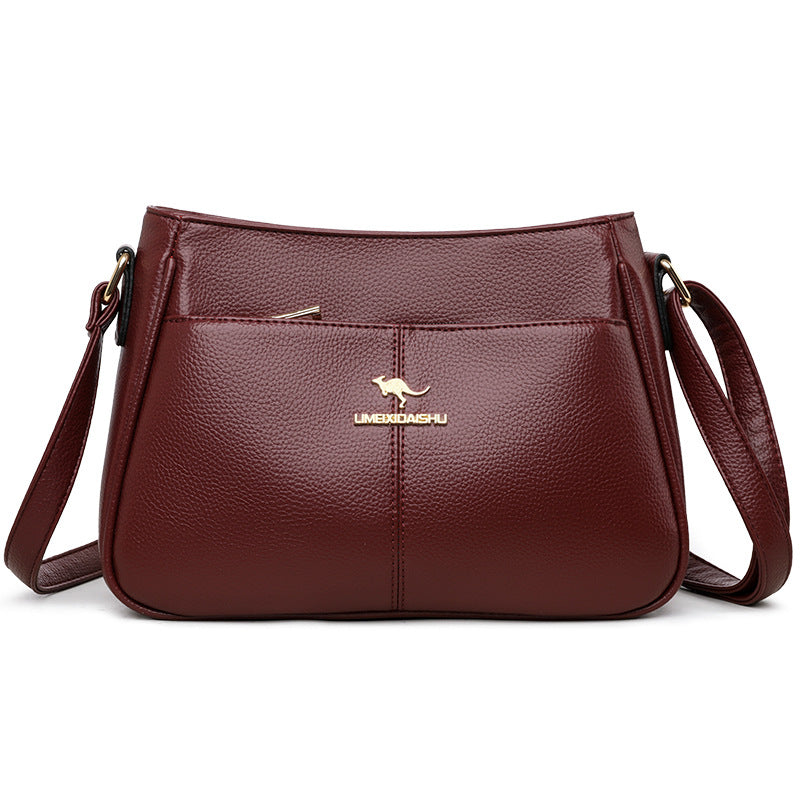 zp732-Women's simple large capacity shoulder messenger bag