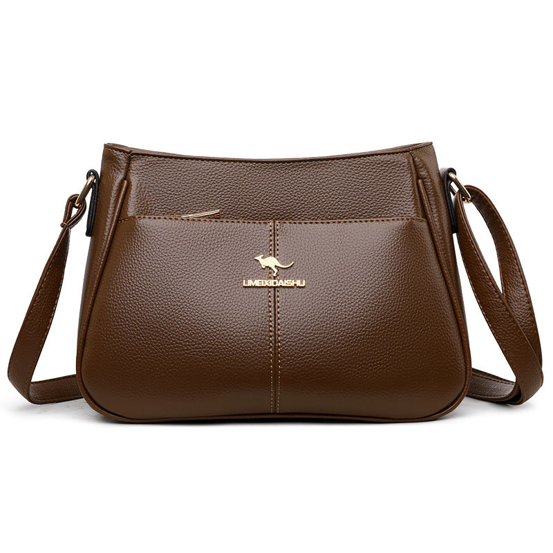 zp732-Women's simple large capacity shoulder messenger bag