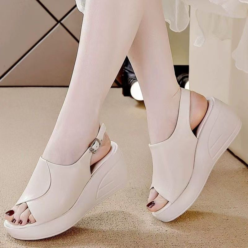 zp643-Women's summer thick-soled buckle sandals