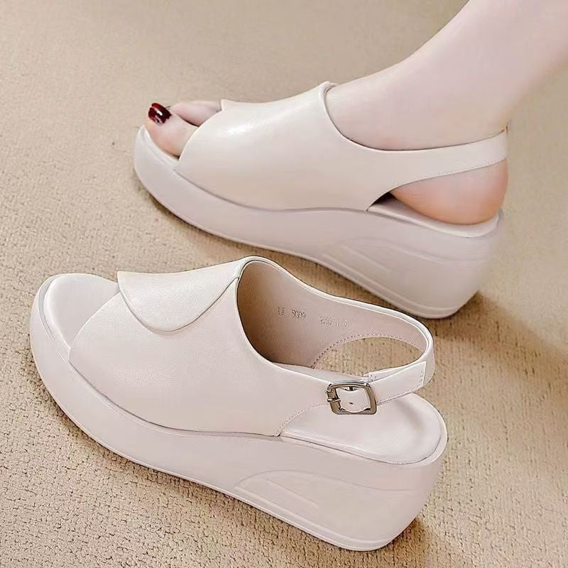 zp643-Women's summer thick-soled buckle sandals