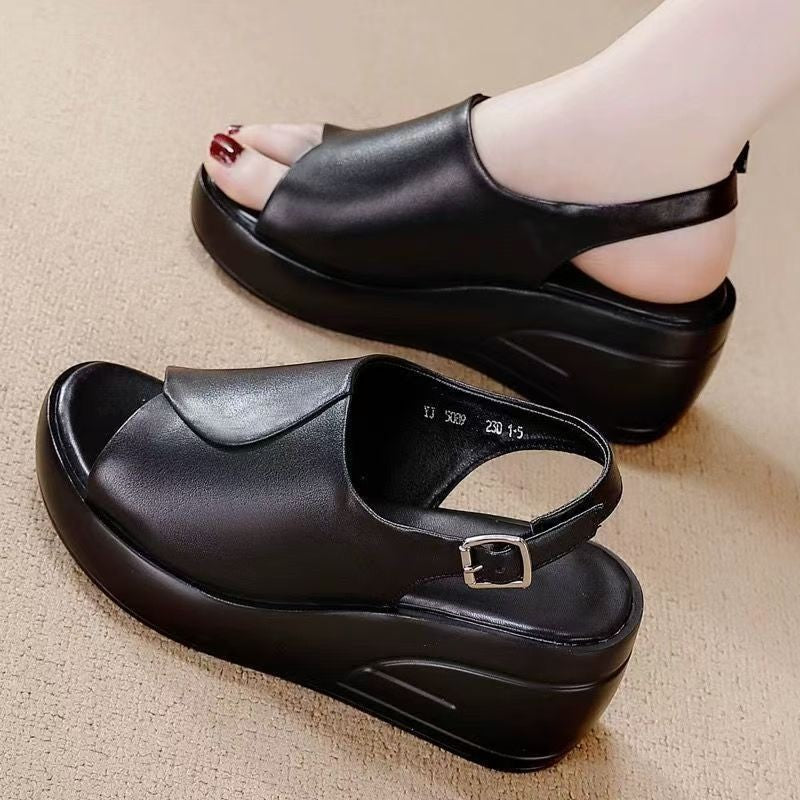 zp643-Women's summer thick-soled buckle sandals