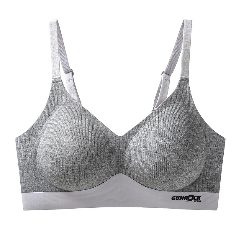 zp649-Women's rimless push-up anti-sagging bra