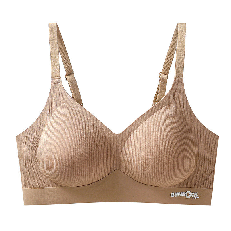 zp649-Women's rimless push-up anti-sagging bra