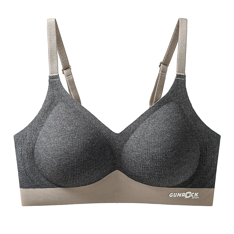 zp649-Women's rimless push-up anti-sagging bra