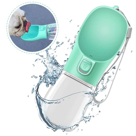 Portable pet water cup (can hold dog food)