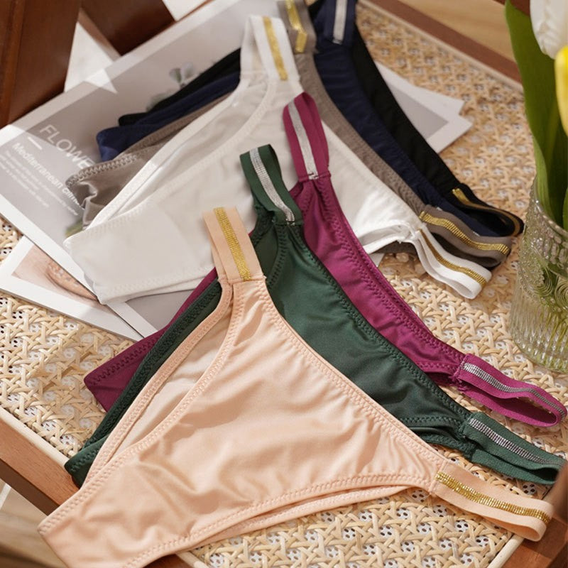 zp651-Women's seamless sports ice silk briefs